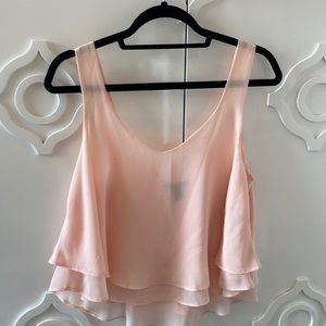 Flounce blouse chiffon summer top